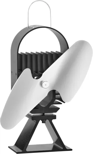 AirDeco II Heat Powered Stove Fan - Powerful Modern Design, Low Start Temperature Technology Ideal for Wood, Gas, Pellet & Soapstone Stoves - Circulates Warm Air Efficiently & Reduces Fuel Cost