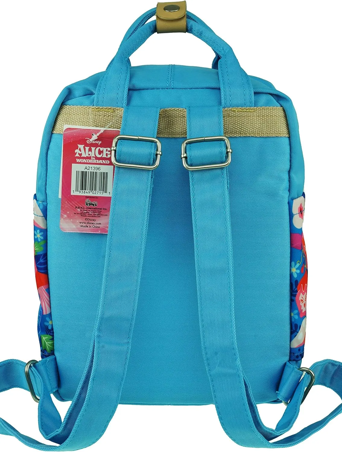 Alice in Wonderland Nylon 12In Backpack/Daypack - A21396, KBNL-12INCH-NYLON, Medium