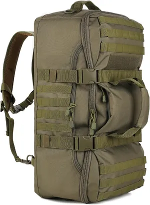 Alomejor Outdoor Backpack Large Capacity Waterproof Tiger Camo Bag with Ventilated Back Panel Travel Bag for Camping Hiking