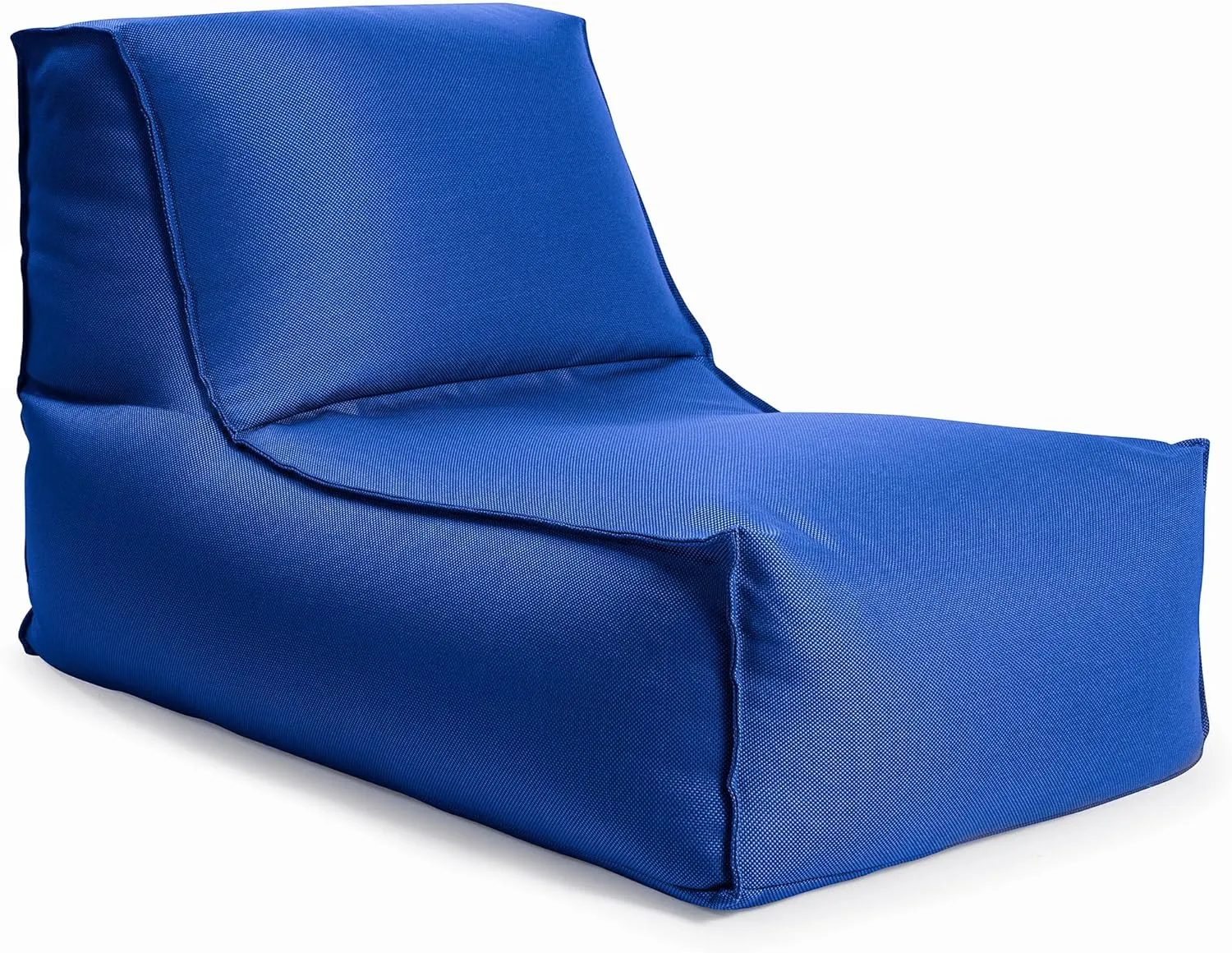 Alpine Outdoor/Indoor Bean Bag Lounger Chair with Back Rest Filling Included for Patio and Outdoors Blue