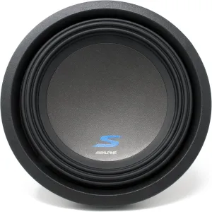 Alpine S-W10D2 S-Series 10" Dual 2 Ohm Voice Coil High-Performance Subwoofers