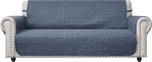 Ameritex Couch Sofa Slipcover 100% Waterproof Nonslip Quilted Furniture Protector Slipcover for Dogs, Children, Pets Sofa Slipcover Machine Washable (Blue, 68'')