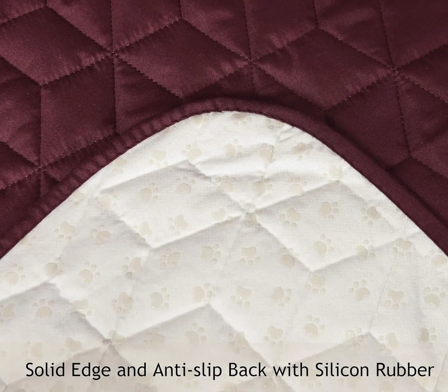 Ameritex Couch Sofa Slipcover 100% Waterproof Nonslip Quilted Furniture Protector Slipcover for Dogs, Children, Pets Sofa Slipcover Machine Washable (Burgundy, 78'')