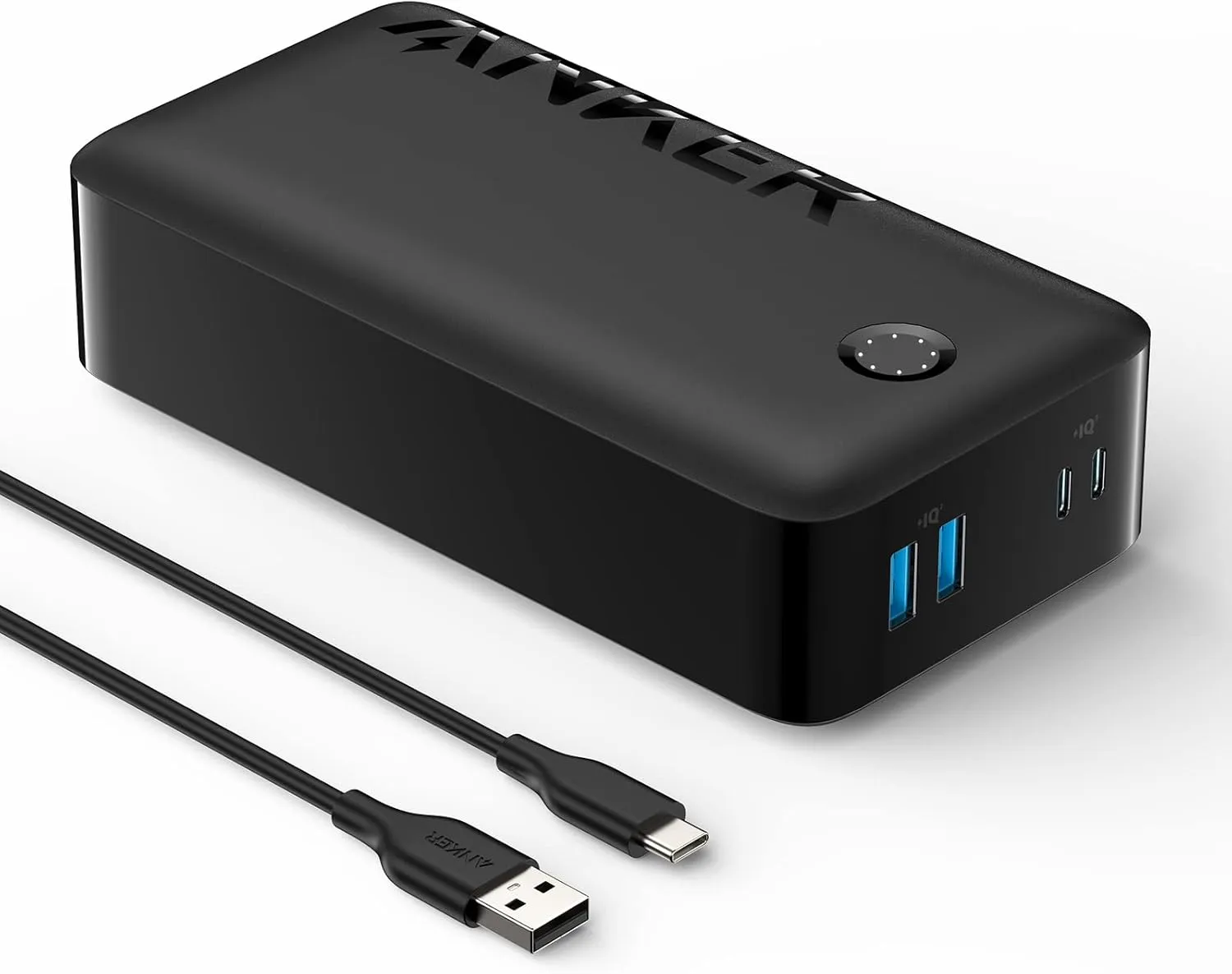Anker Portable Charger, Power Bank, 40,000mAh 30W Battery Pack with USB-C High-Speed Charging, for MacBook, iPhone iPhone 15/15 Plus/15 Pro/15 Pro Max, iPhone14/13/12 Series, Samsung Galaxy, iPad