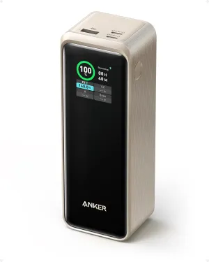 Anker Prime Power Bank, 27,650mAh 3-Port 250W Portable Charger for Travel, TSA-Approved, Smart App, for MacBook Pro/Air, iPhone 16/15/14 Series, Samsung, Laptops, and More (Charging Base Not Included)