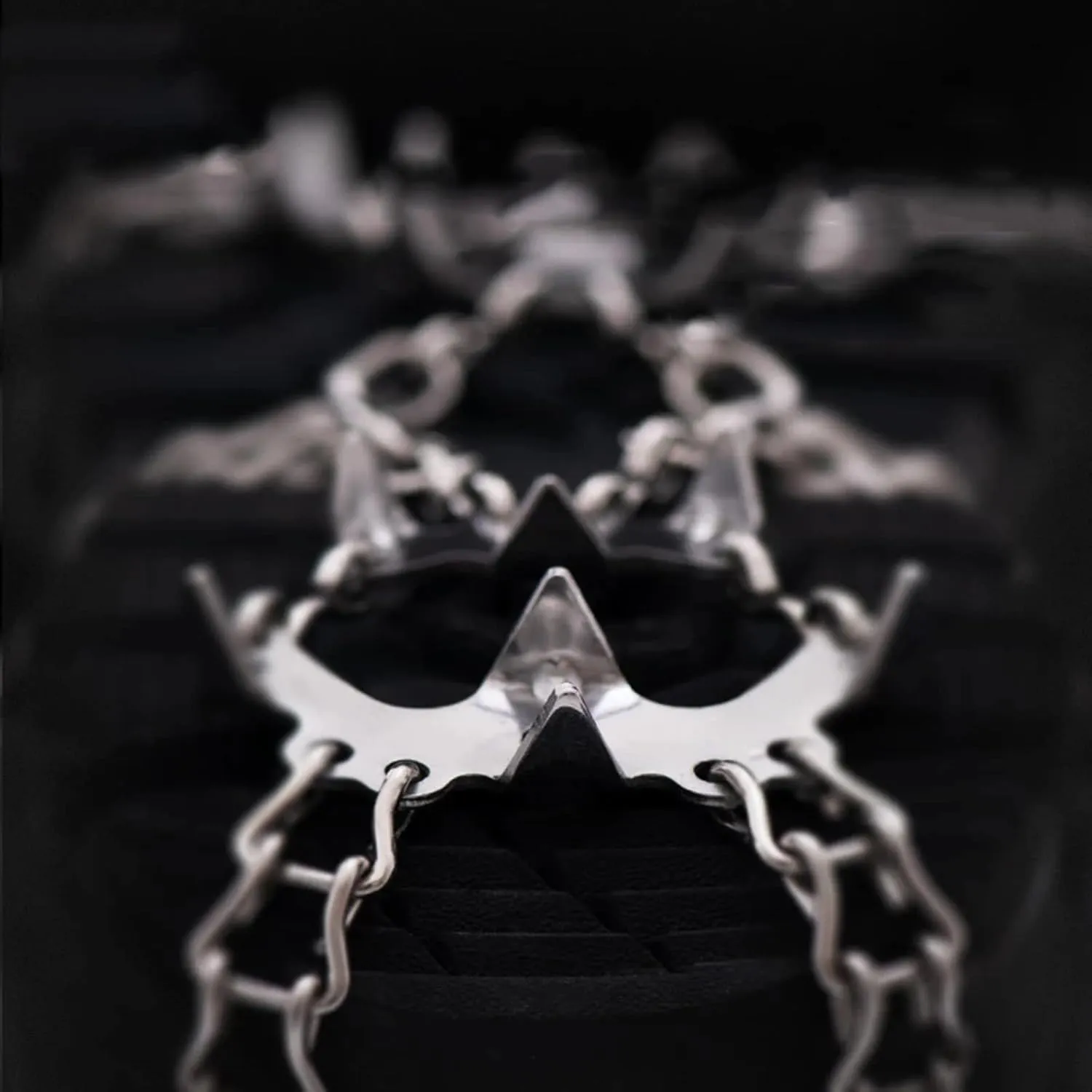 Anti-Slip Climbing Crampons 13/19 Teeth Outdoor Winter Ice Claws Snow Gripper Hiking Shoe Boot Grips Chain Spike