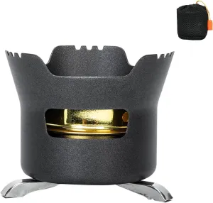 ANZAGA Alcohol Stove - Ultralight and Compact Stove for Backpacking, Camping, and Survival