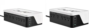 APC UPS Battery Backup Bundle with 1050VA (600W) UPS with 6 Outlets & 700VA (420W) UPS with 4 Outlets