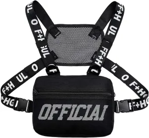 Armiya Chest Bag for Men Running Backpack Vest Lightweight Chest Pouch Phone Holder for Workouts Running Hiking