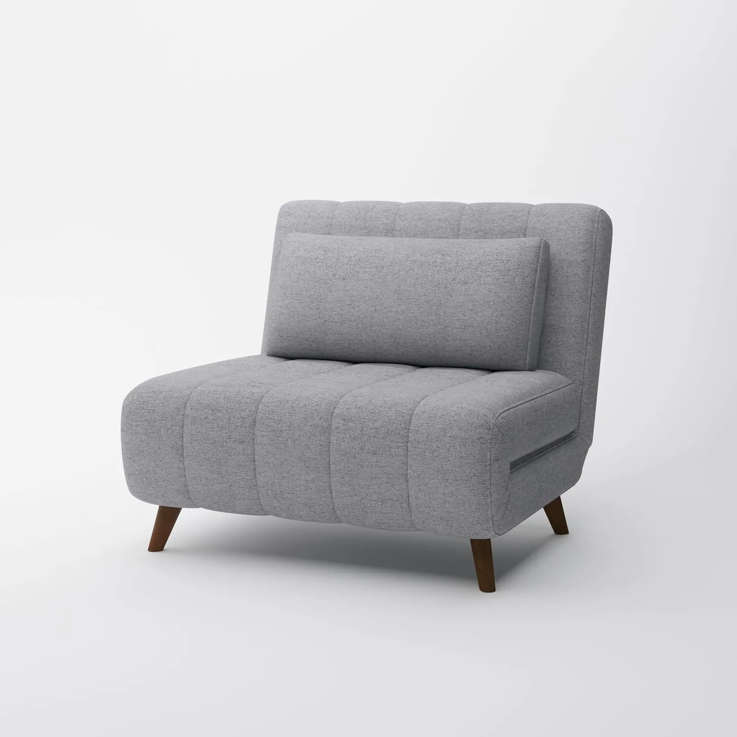 Artdeco Home 40" W Convertible Futon Chair with Matching Pillow(s) for Small Space Living Room and Apartment (Springfield, Moonlight)