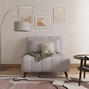 Artdeco Home 40" W Convertible Futon Chair with Matching Pillow(s) for Small Space Living Room and Apartment (Springfield, Moonlight)
