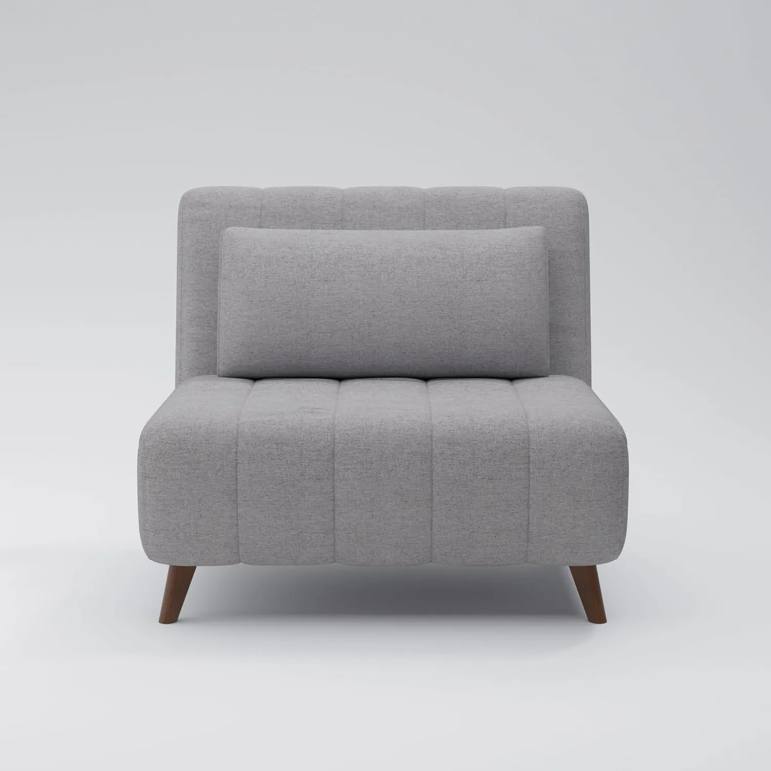 Artdeco Home 40" W Convertible Futon Chair with Matching Pillow(s) for Small Space Living Room and Apartment (Springfield, Moonlight)
