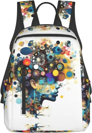 Artificial Intelligence Brain Print Lightweight Backpack For Men And Women,Perfect For Hiking,Day Trips,And Everyday Use