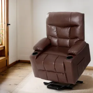 Artiss Recliner Chair Lift Assist Heated Massage Chair Leather Claude-TAS_Metro