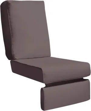 ATR ART TO REAL Indoor Outdoor Recliner Replacement Cushion, Patio Furniture Chair Sofa Washable Cushion Deep Seat, Reclining Chairs Cushions, UV Protected, Water Spill Repellet (Dark Brown)