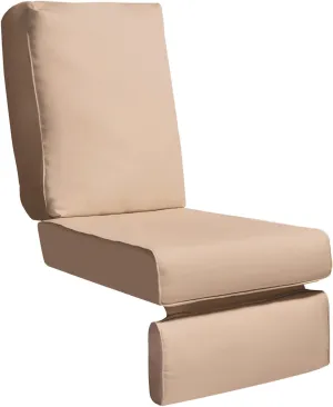 ATR ART TO REAL Indoor Outdoor Recliner Replacement Cushion, Patio Furniture Chair Sofa Washable Cushion Deep Seat, UV Protected, Fade Protected and Water Spill Repellet, Cover Can be Replaced (Sand)