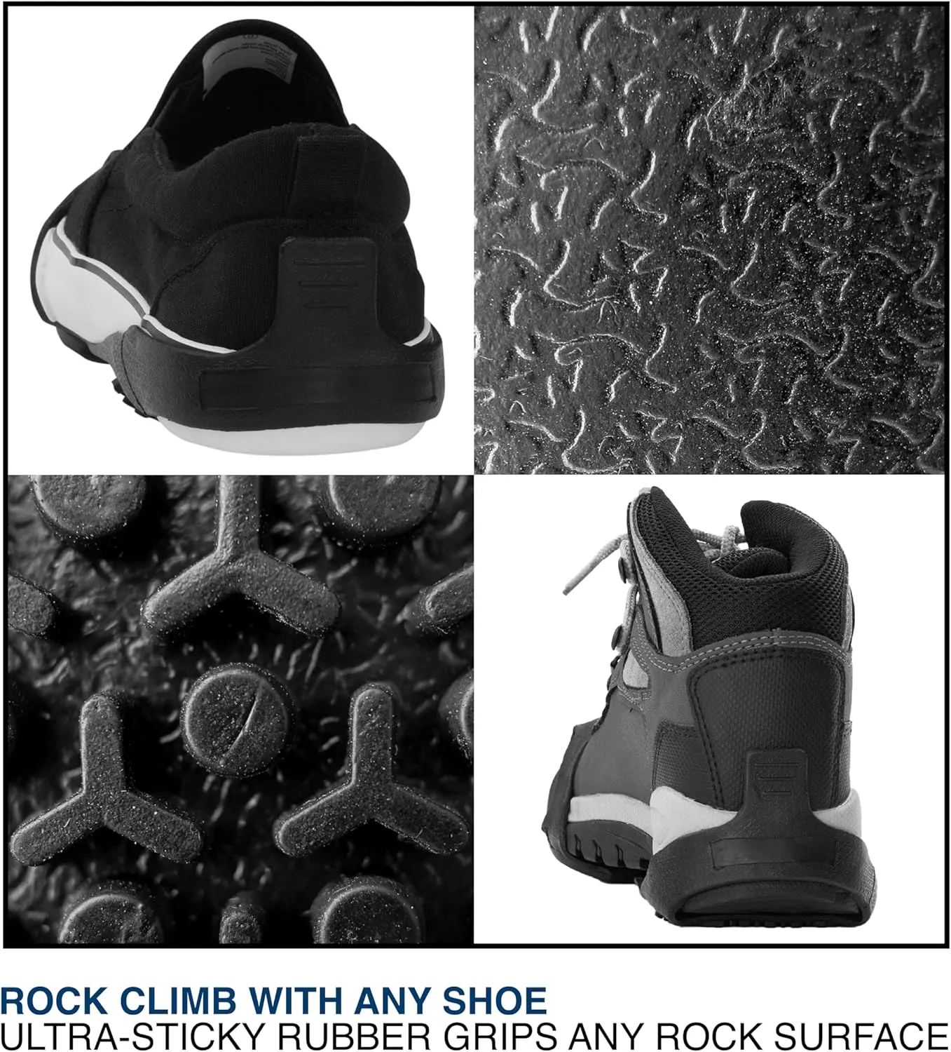 Attachable Traction Shoes Acts as Crampons Cleats for gripping Rock Climbing, Hiking