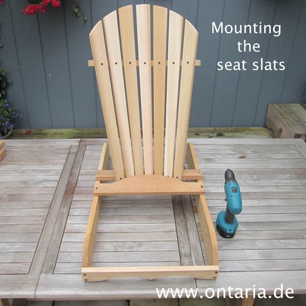 Aufbau-Service: 2xAdirondack - Original Bear Chairs, Schemel und Tisch - CHF 25 gespart!