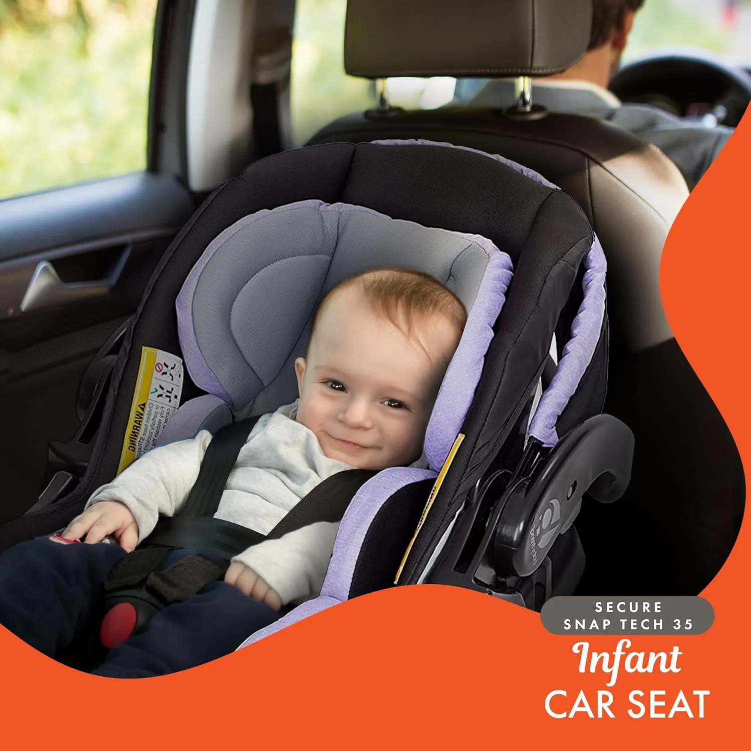 Baby Trend Secure Snap Tech Infant Car Seat, Lavender Ice