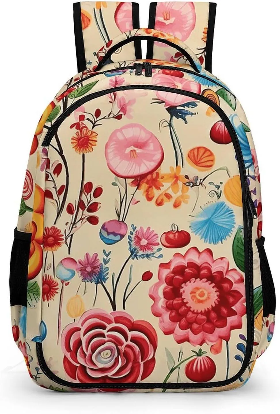 Backpack for Men Women Laptop Backpack Cream Candy Print Casual Daypack Laptop Bag for Travel