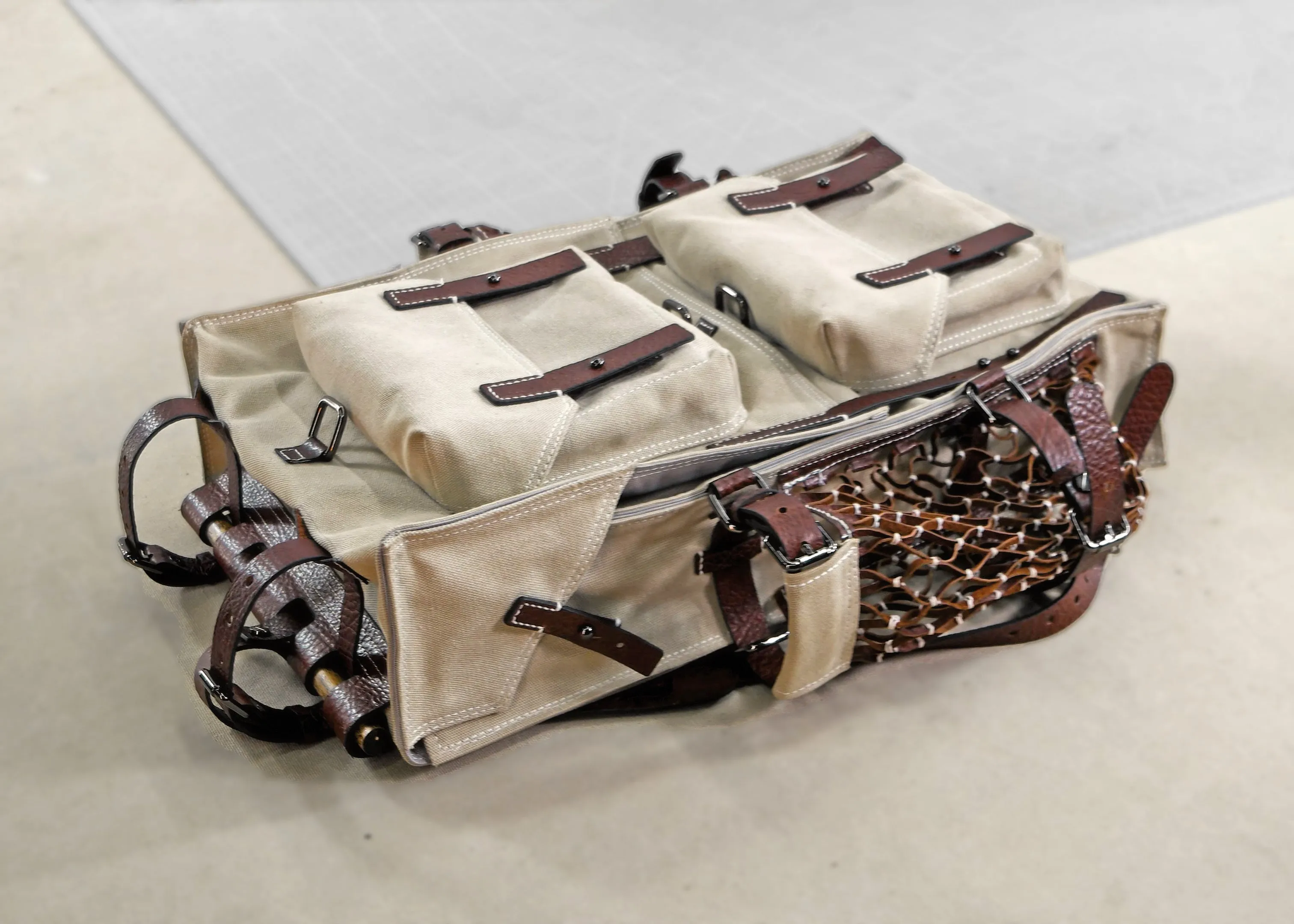 【Bag Pattern】Make a leather backpack,Hiking backpack,knapsack,Canvas Vintage Backpack
