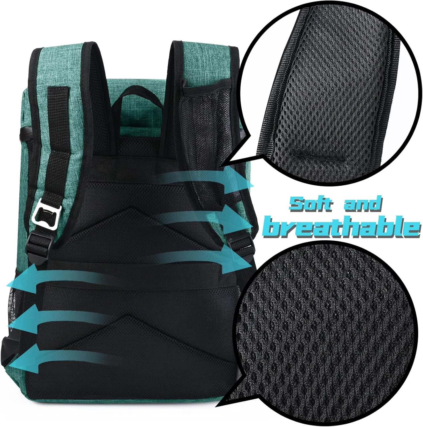 BAGLHER Lightweight Insulated Cooler Backpack - 30 Cans, Leak-Proof for Lunch, Picnic, Hiking, Camping Trips