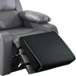 BALAPET Large Recliner Leg Pillow, Memory Foam Recliner Cushion Wedge Shape Recliner Footrest Extender,Leg、Back and Lumbar Support Pillow with Adjustable Elastic Straps(Black)