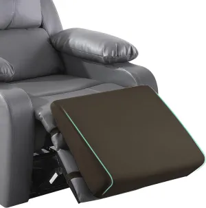 BALAPET Large Recliner Leg Pillow, Memory Foam Recliner Cushion Wedge Shape Recliner Footrest Extender,Leg、Back and Lumbar Support Pillow with Adjustable Elastic Straps(Coffee)