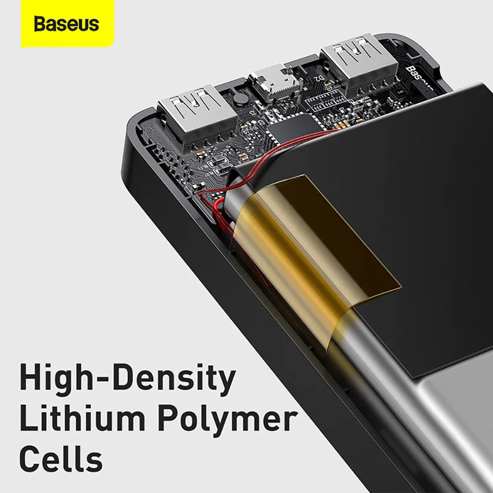 Baseus Bipow Digital Display Power Bank 10000mAh 15W - Black