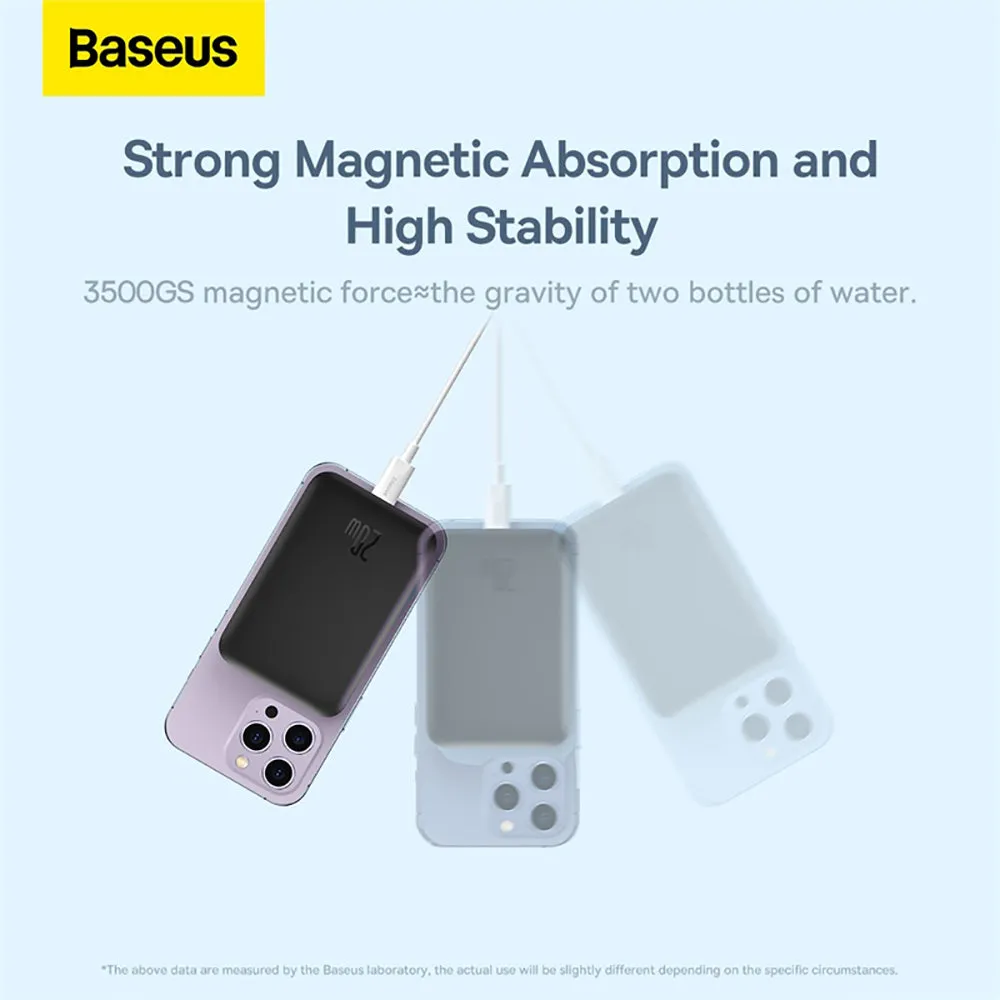 Baseus Magnetic Mini Air Wireless Fast Charge Power Bank 10000mAh 20W - Starry Black