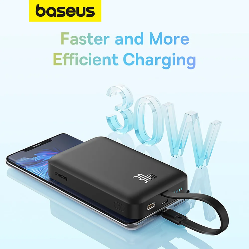 Baseus Magnetic Mini Wireless Fast Charging Power Bank Type-C 10000mAh 30W - Star Black