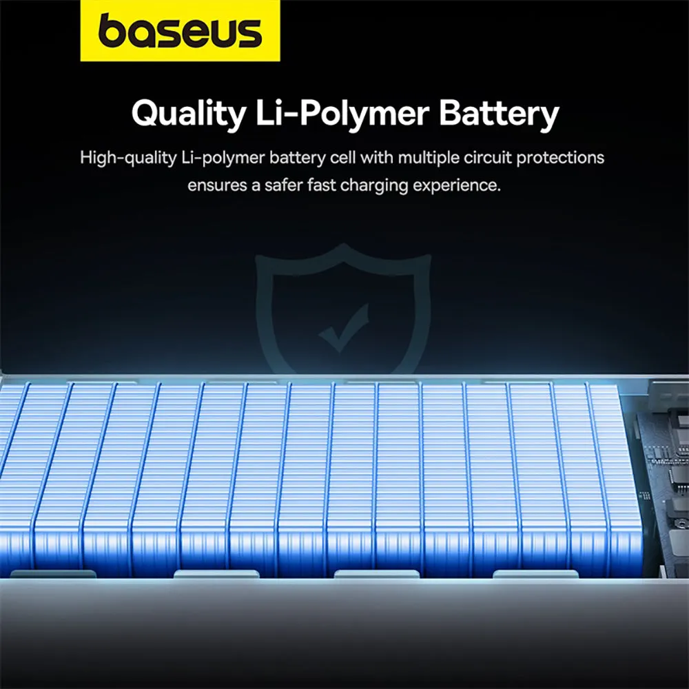 Baseus Star-Lord Digital Display Fast Charge Power Bank 10000mAh 30W - Moon White