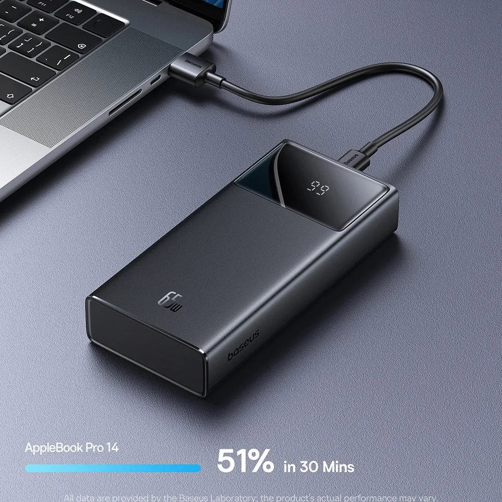 Baseus Star Lord Digital Display Fast Charging Power Bank 20000mAh 65W - Black