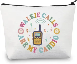 BDPWSS School Counselor Makeup Bag Counselor Appreciation Gift Walkie Calls Are My Cardio Gift For School Guidance Counselor (Walkie My Cardio)