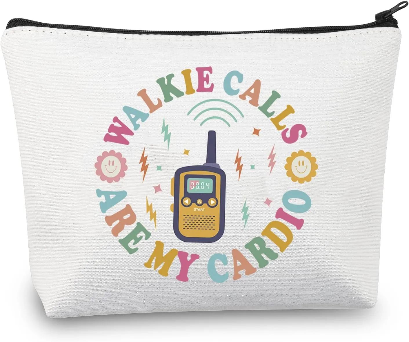 BDPWSS School Counselor Makeup Bag Counselor Appreciation Gift Walkie Calls Are My Cardio Gift For School Guidance Counselor (Walkie My Cardio)