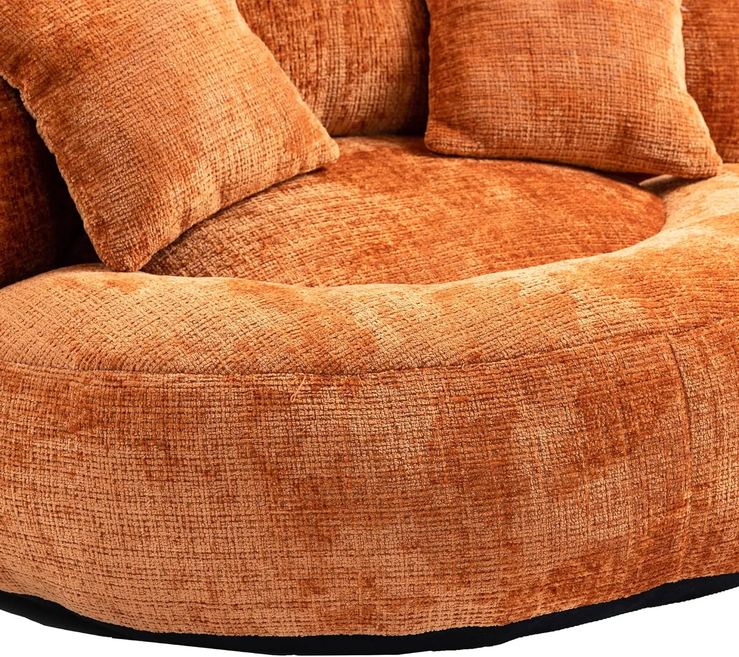 Bean Bag Chair Lazy Sofa Durable Comfort Lounger High Back Bean Bag Chair Couch for Adults and Kids, Indoor & Outdoor Accent Armchair for Living Room, Orange