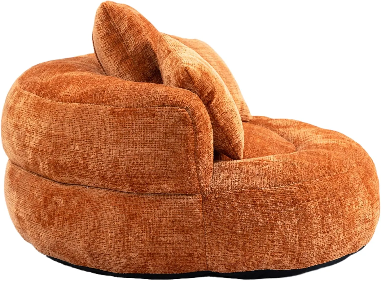 Bean Bag Chair Lazy Sofa Durable Comfort Lounger High Back Bean Bag Chair Couch for Adults and Kids, Indoor & Outdoor Accent Armchair for Living Room, Orange