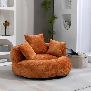 Bean Bag Chair Lazy Sofa Durable Comfort Lounger High Back Bean Bag Chair Couch for Adults and Kids, Indoor & Outdoor Accent Armchair for Living Room, Orange