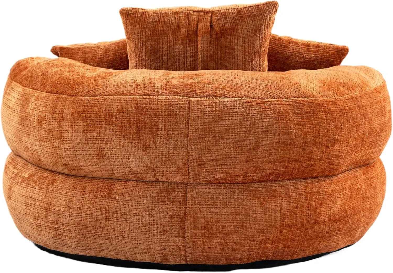 Bean Bag Chair Lazy Sofa Durable Comfort Lounger High Back Bean Bag Chair Couch for Adults and Kids, Indoor & Outdoor Accent Armchair for Living Room, Orange