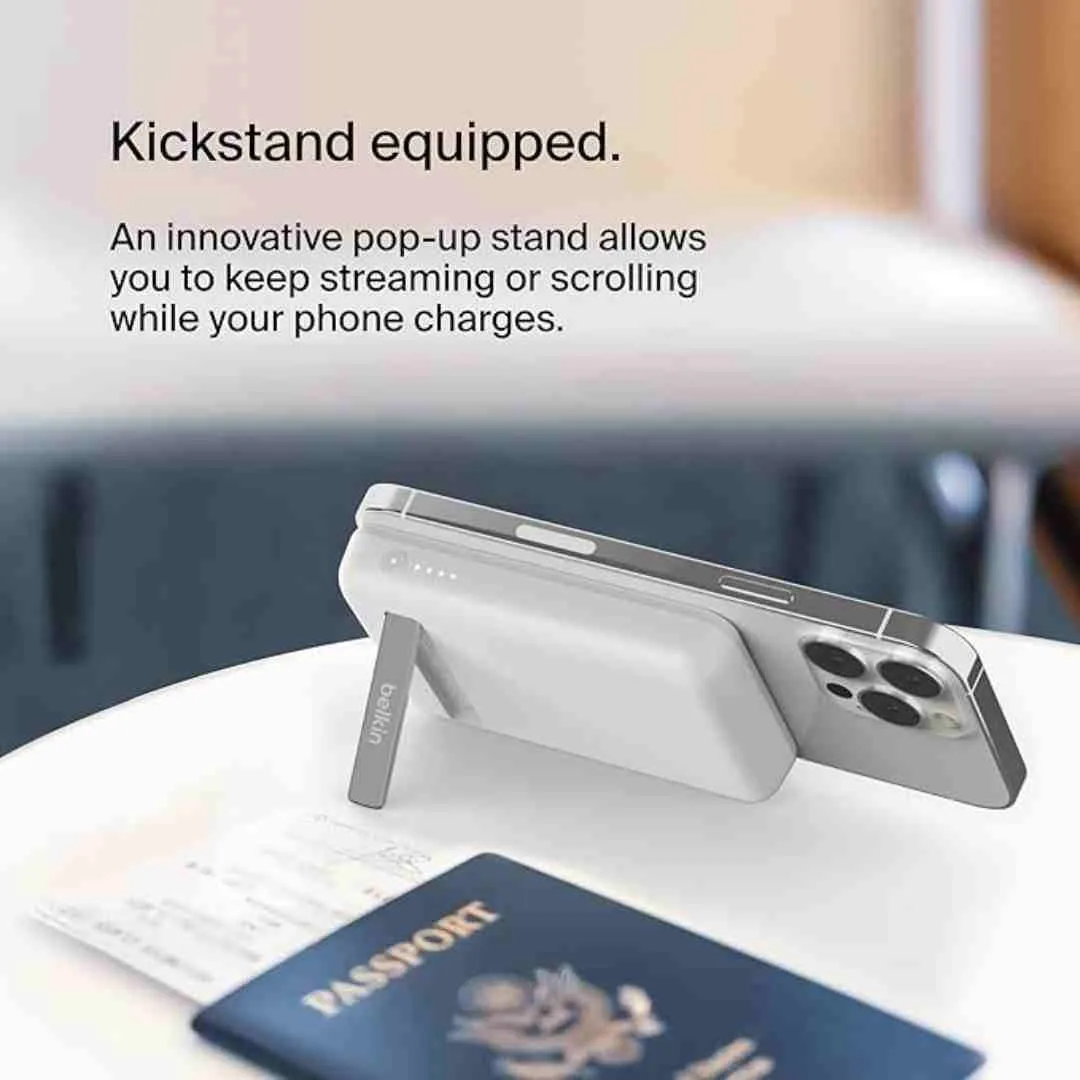 Belkin 5000 mAH Magsafe Wireless Power Bank White USB Type C