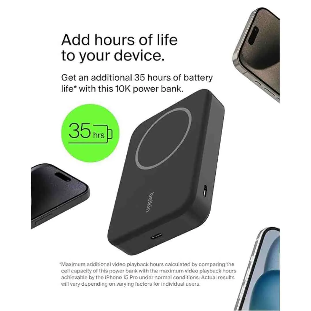 Belkin Qi2 10000mAH Magsafe Wireless Power Bank