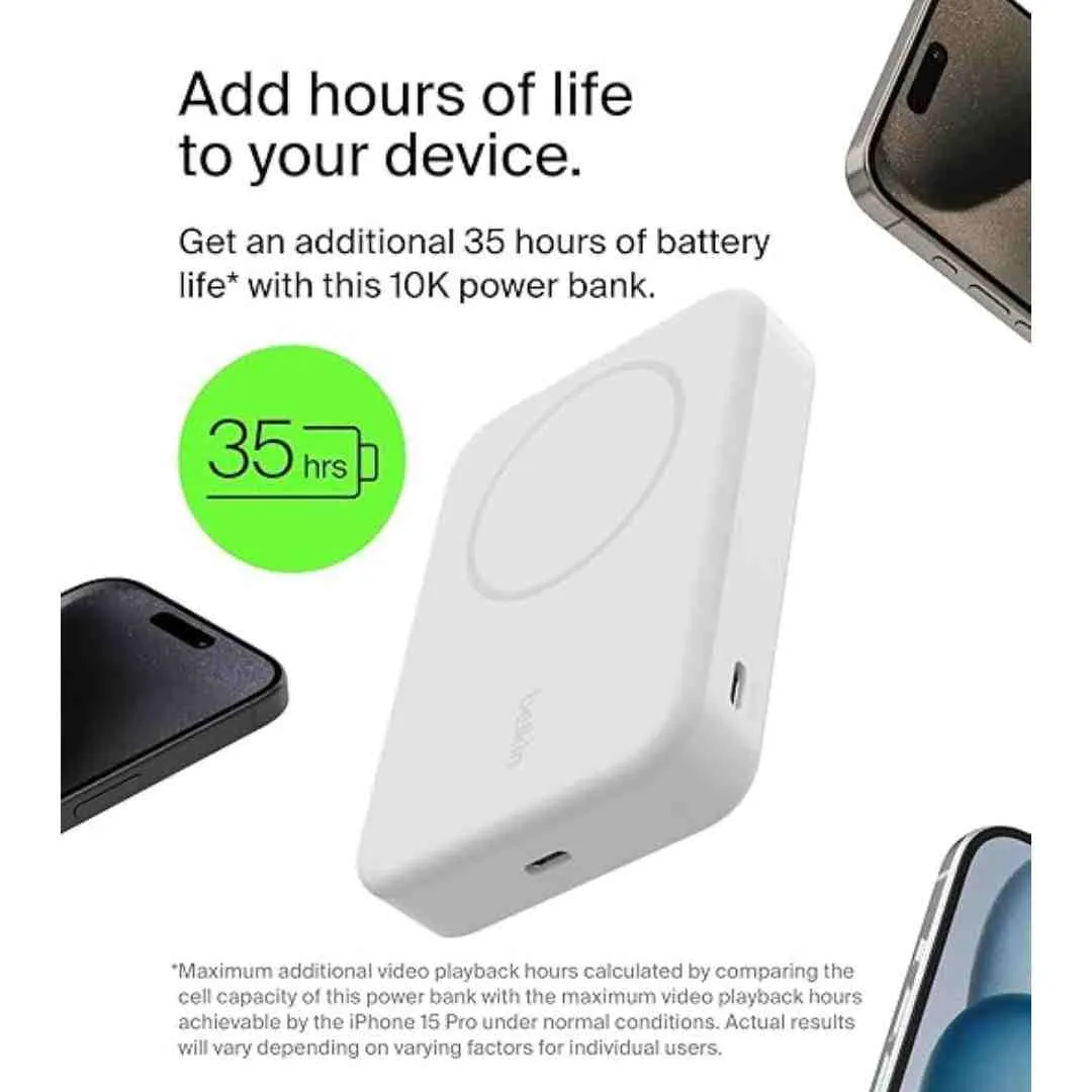 Belkin Qi2 10000mAH Magsafe Wireless Power Bank