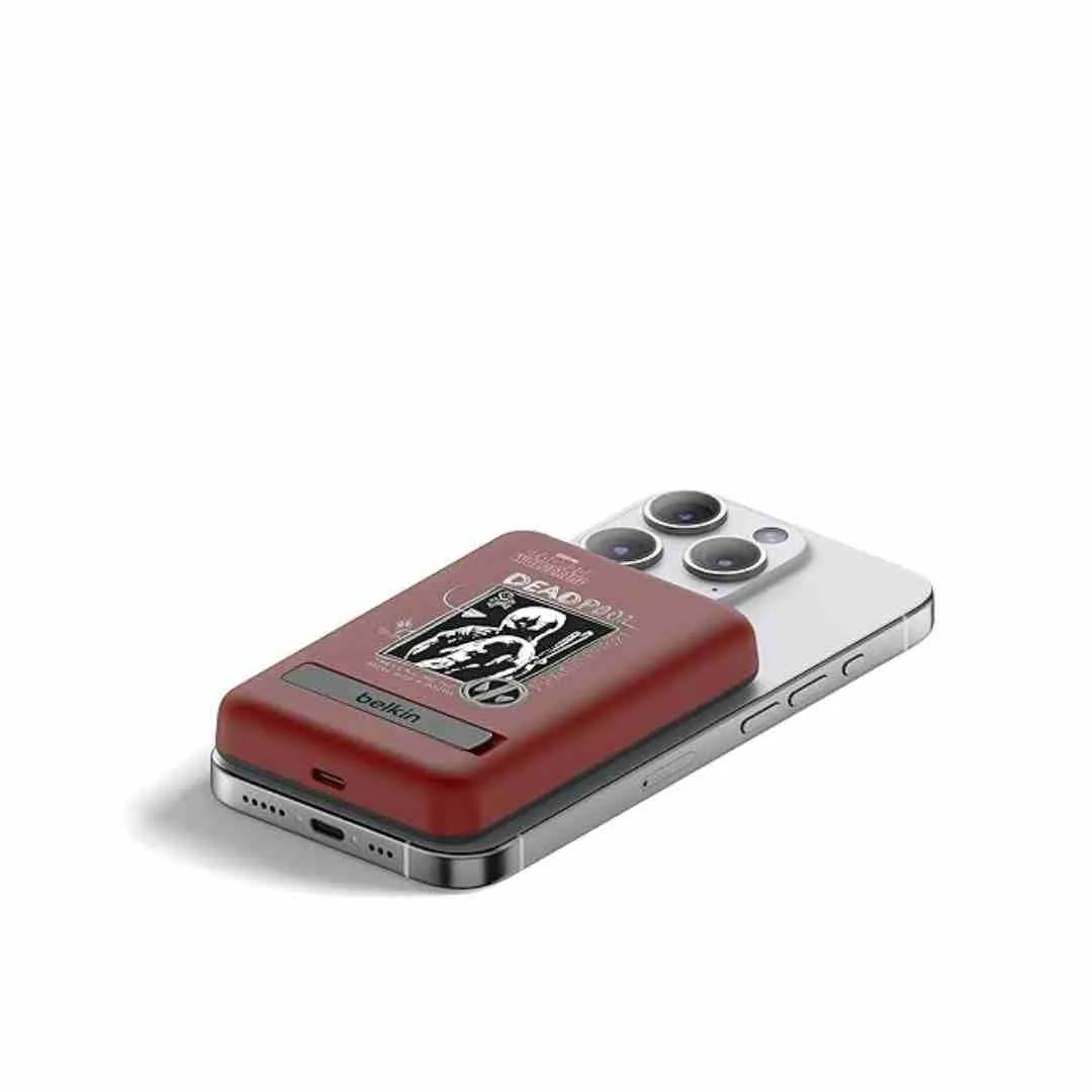 Belkin X Deadpool 5000 mAH Magsafe Wireless Power Bank Disney Brown