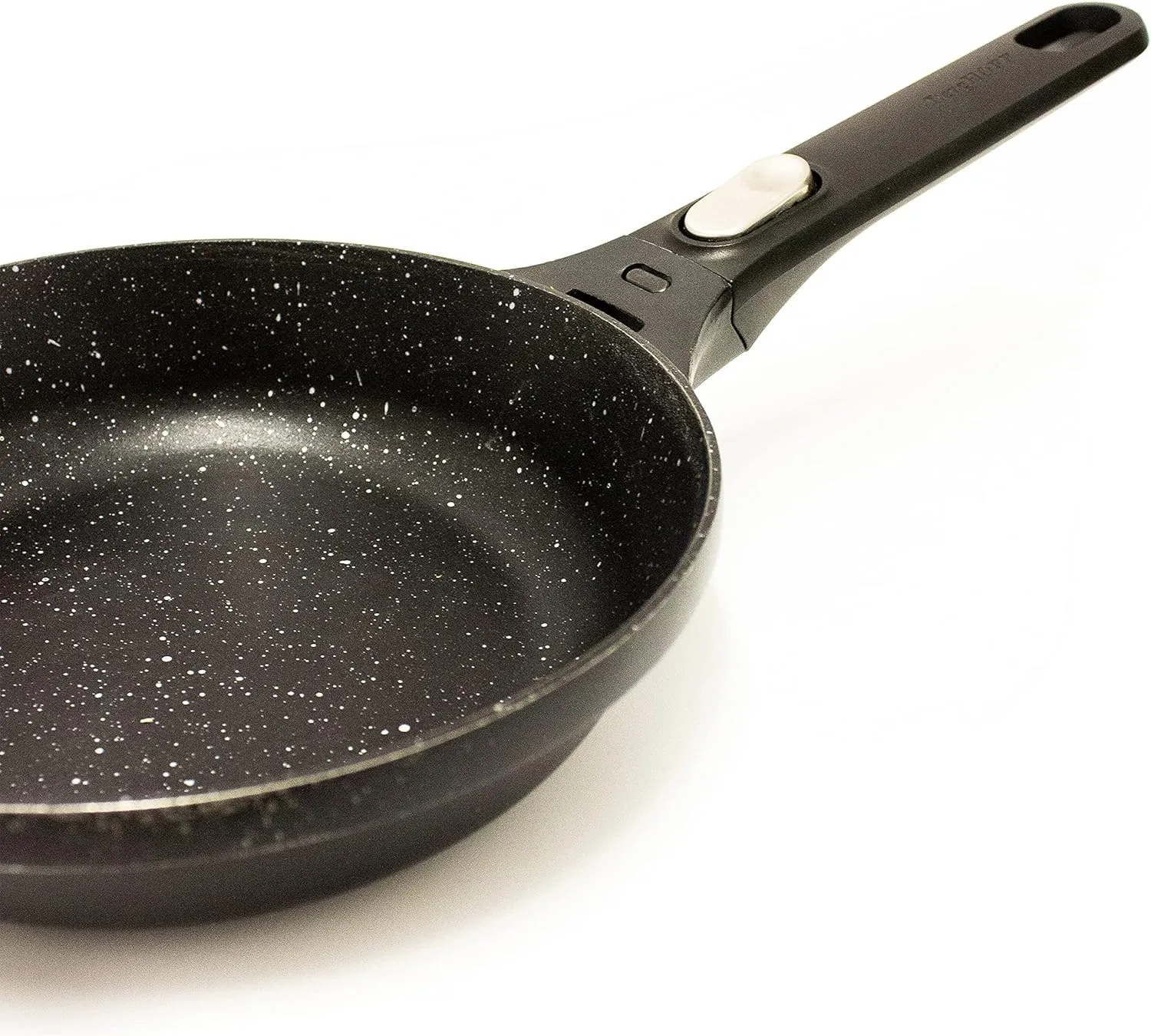 Berghoff GEM Non-Stick Cast Aluminum Frying Pan 8" 1.2 qt. Black Stay-Cool Detachable Handle Ferno-Green PFOA-Free Induction Cooktop Fast Heating Oven Safe