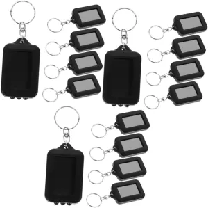 BESPORTBLE 15pcs Solar Charging Led Keychain Flashlight Compact Portable Mini Keychain for Camping Hiking Fishing and Emergency Use Convenient and Efficient Solar-Powered Illumination