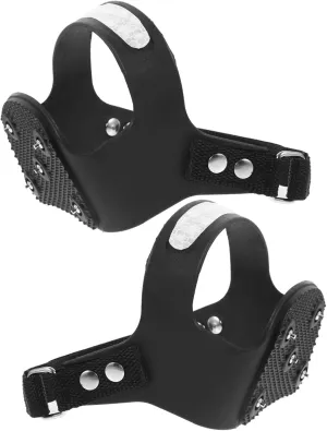 BESPORTBLE Hiking Shoes Ice Grippers Reflective Stripe Crampons Stainless Steel Cleats for Ice Traction