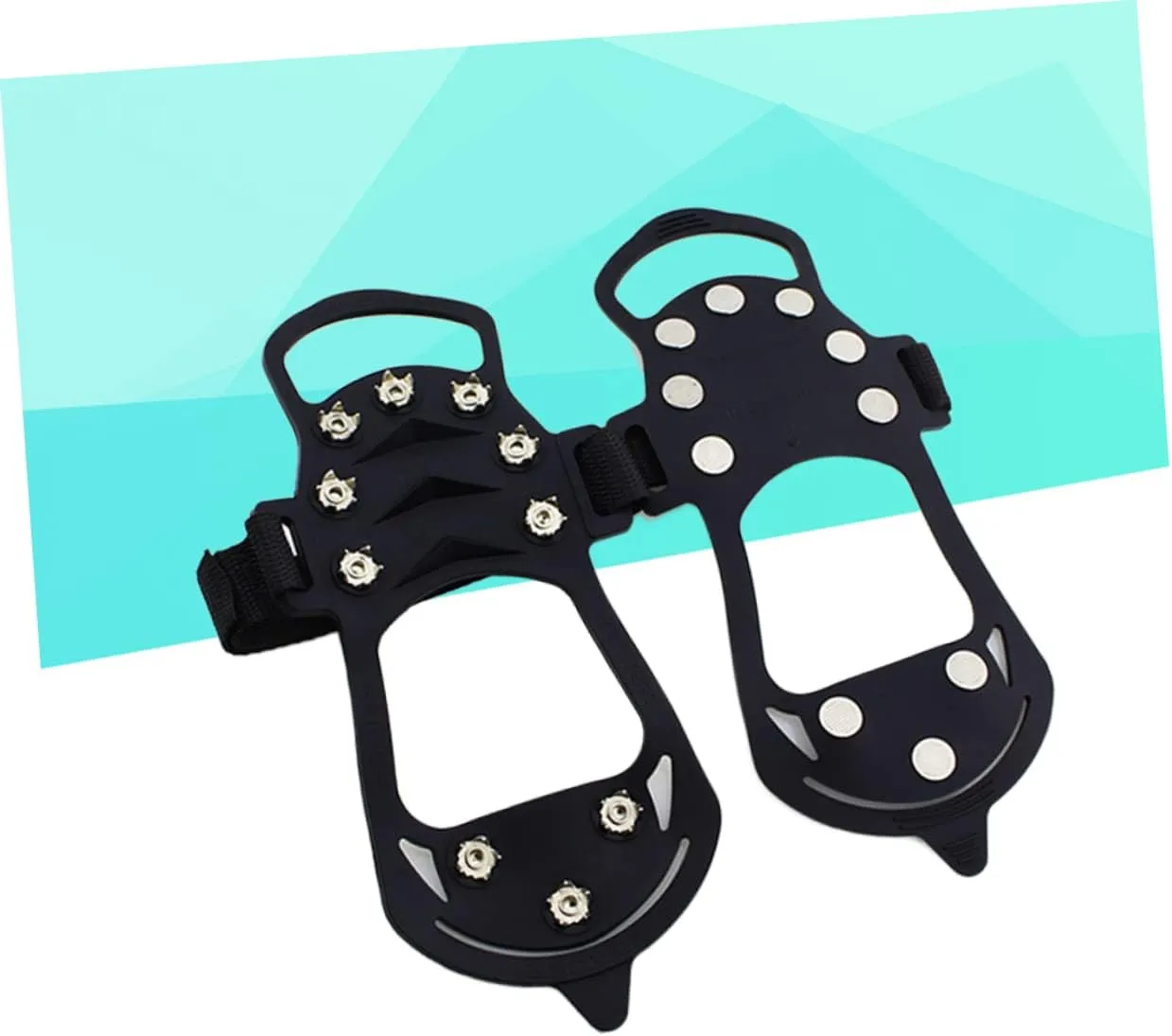BESPORTBLE Ice Cleats Crampons for Hiking Ice Crampons Ice Grips for Shoes Snow Cleats Snow Grips for Shoes Ice