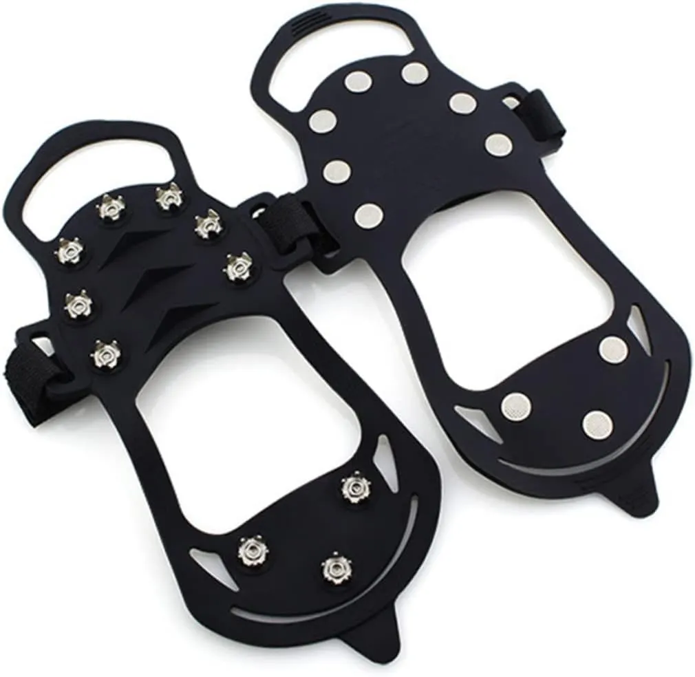 BESPORTBLE Ice Cleats Crampons for Hiking Ice Crampons Ice Grips for Shoes Snow Cleats Snow Grips for Shoes Ice