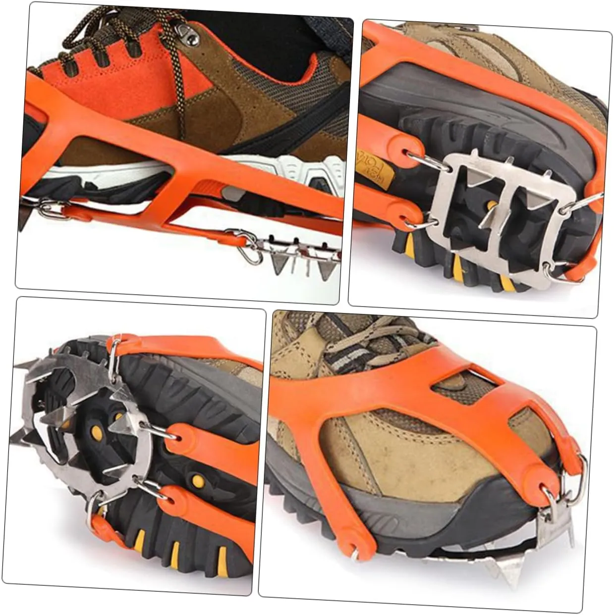 BESPORTBLE Snow Crampons Grippers for Spikes Claw Outdoor Grips Anti Ice Cleats Accessories Winter Snow Shoes Ice