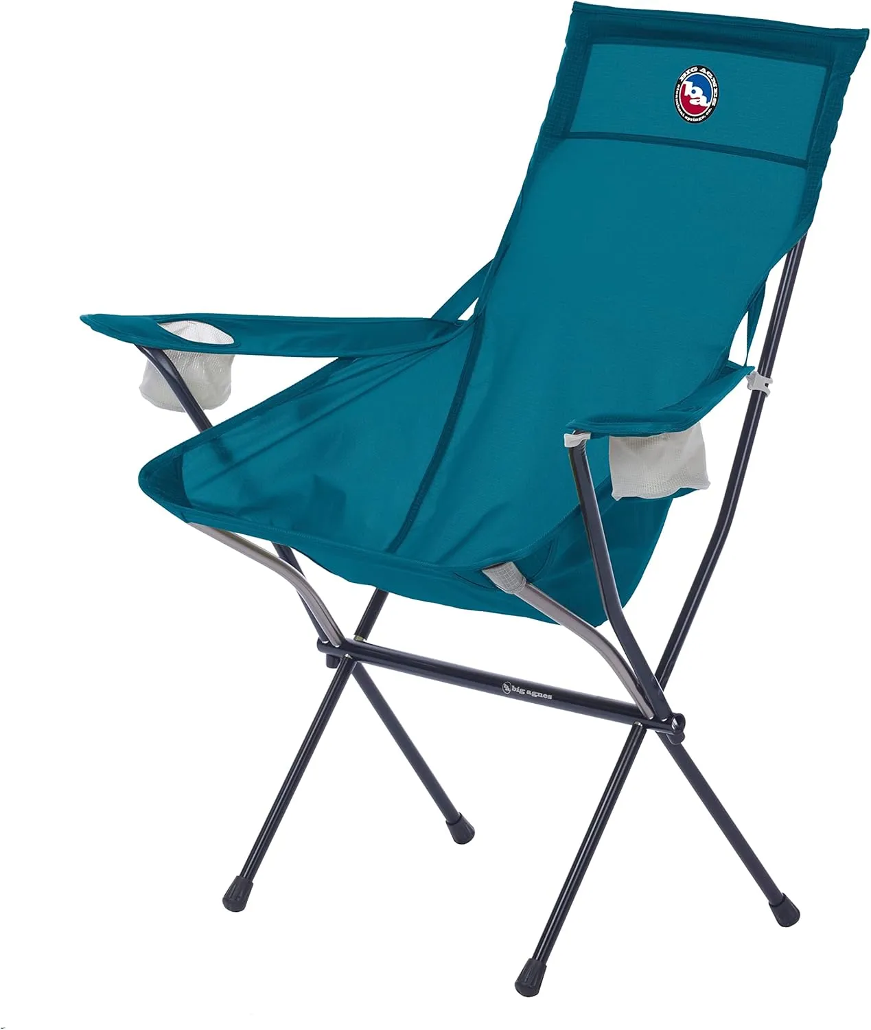 Big Agnes Big Six Armchair - Deluxe Comfort with Built-in Cup Holders | Tall Back, Wide Seat | Packable & Quick Setup | Lightweight Backpacking & Camping Chair